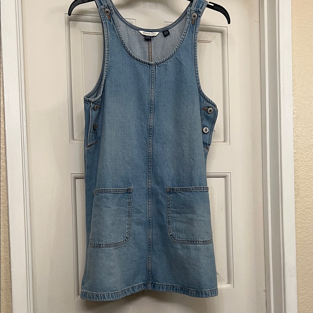 American Eagle Outfitters Blue Denim Midi Dress